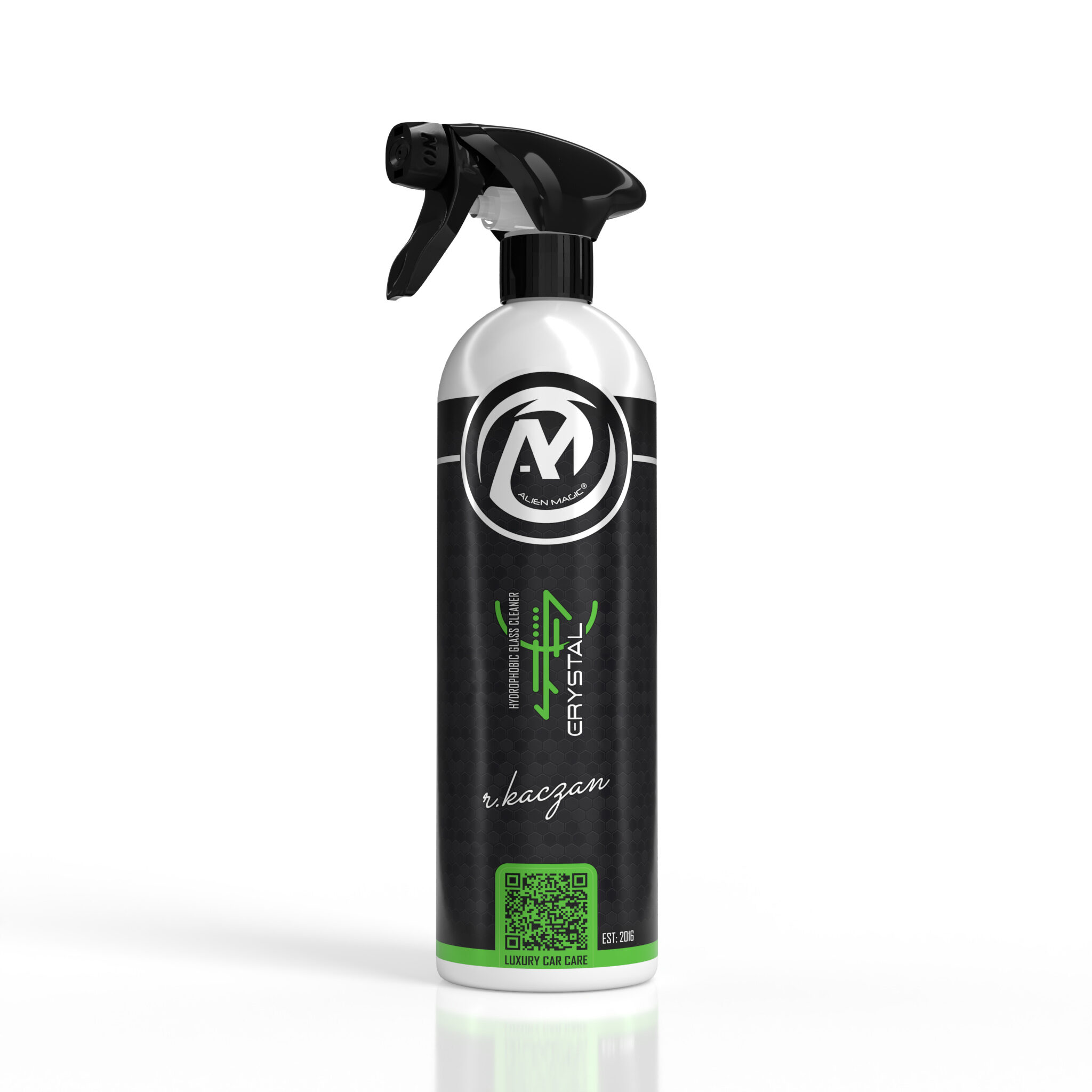 crystal hydrophobic glass cleaner 500ml by alien magic car detailing