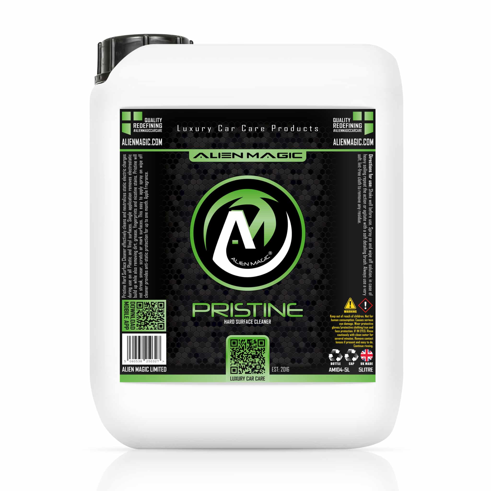 pristine hard surface cleaner 5l by alien magic car detailing